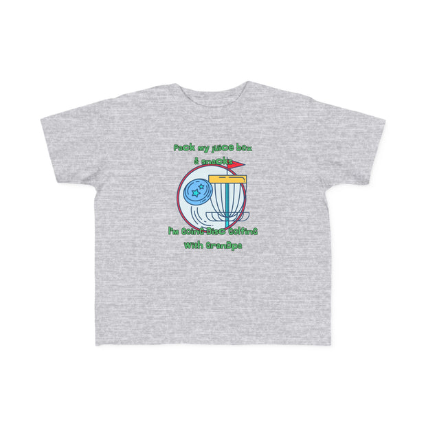 Disc Golf with Grandpa Toddler's Fine Jersey Tee