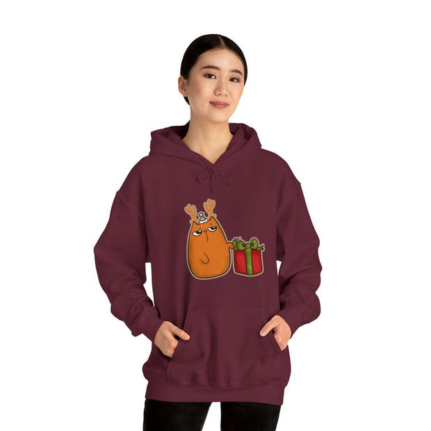 Christmas cat Unisex Heavy Blend™ Hooded Sweatshirt