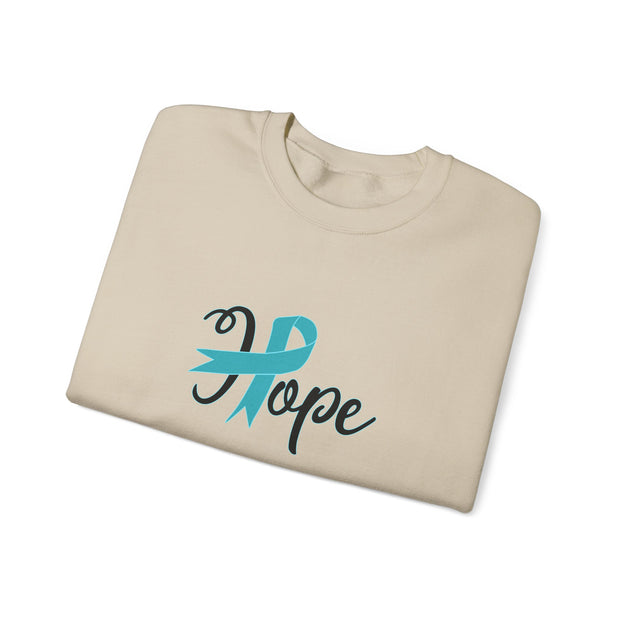 Ovarian Cancer Hope Unisex Heavy Blend™ Crewneck Sweatshirt