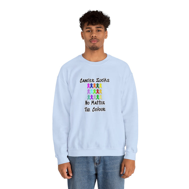 Cancer Sucks Unisex Heavy Blend™ Crewneck Sweatshirt