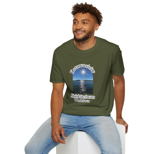 Cree Saskatchewan Skies Unisex Softstyle T-Shirt
