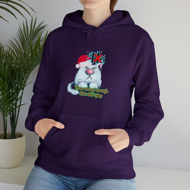 Christmas cat Unisex Heavy Blend™ Hooded Sweatshirt