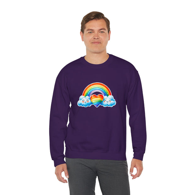 Rainbow Love Unisex Heavy Blend™ Crewneck Sweatshirt