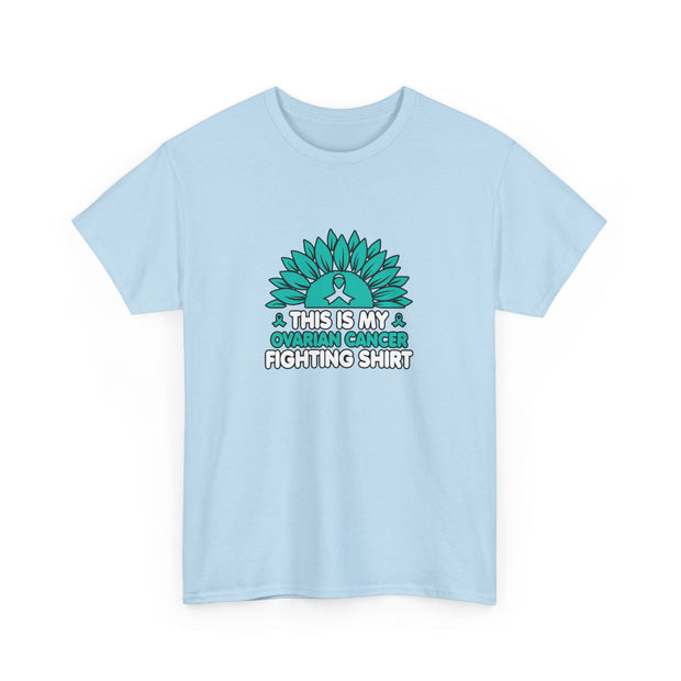 Ovarian cancer Unisex Heavy Cotton Tee