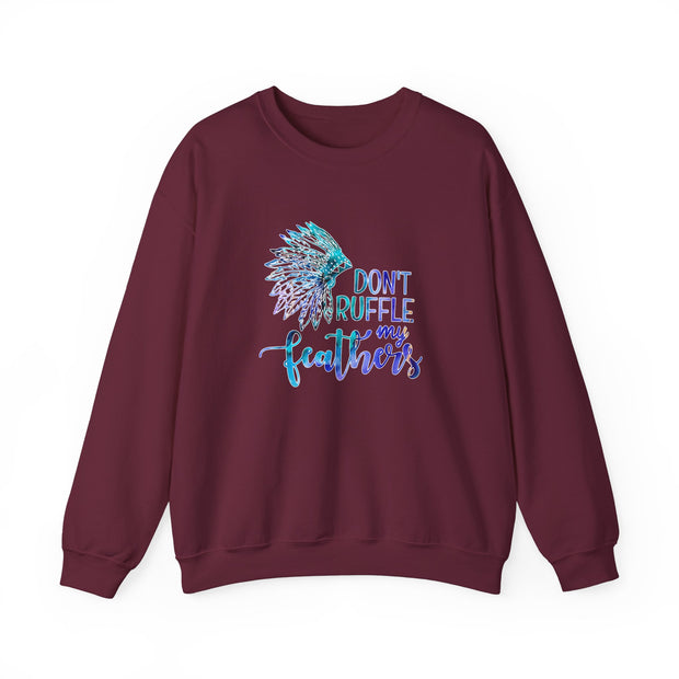 Don’t Ruffle My Feathers Unisex Heavy Blend™ Crewneck Sweatshirt