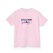 Cute Kids Soda Pop Cotton Tee , Kids Birthday Gift, Summer T-Shirt, Playful Graphic Tee, Party Outfit