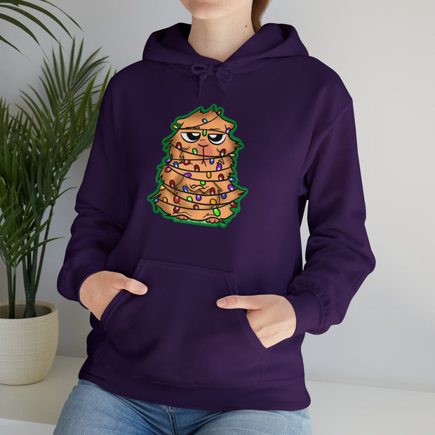 Christmas cat Unisex Heavy Blend™ Hooded Sweatshirt