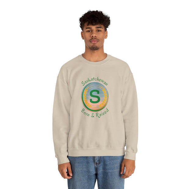 Saskatchewan Born & Raised Unisex Heavy Blend™ Crewneck Sweatshirt