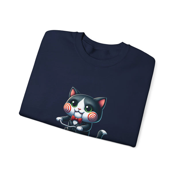 Horror Movie Cats Unisex Heavy Blend™ Crewneck Sweatshirt