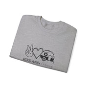 Peace Love Camping Unisex Heavy Blend™ Crewneck Sweatshirt