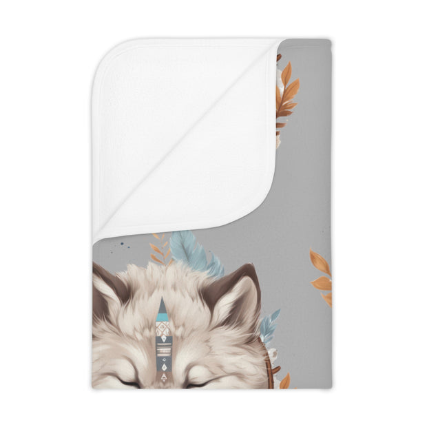 Baby wolf Toddler Blanket