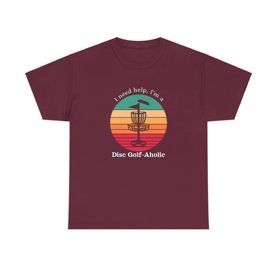Disc Golf-Aholic Unisex Heavy Cotton Tee