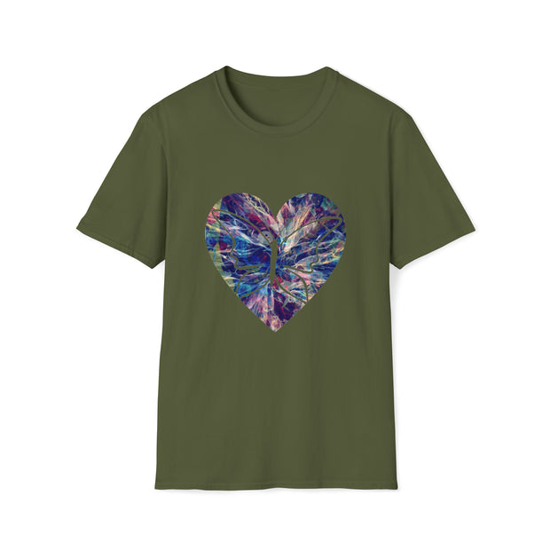 Heart Butterfly Unisex Softstyle T-Shirt