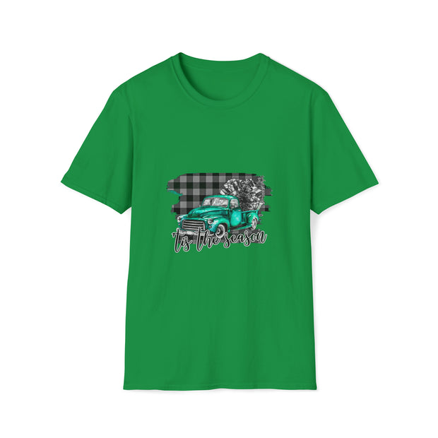 Christmas truck Unisex Softstyle T-Shirt