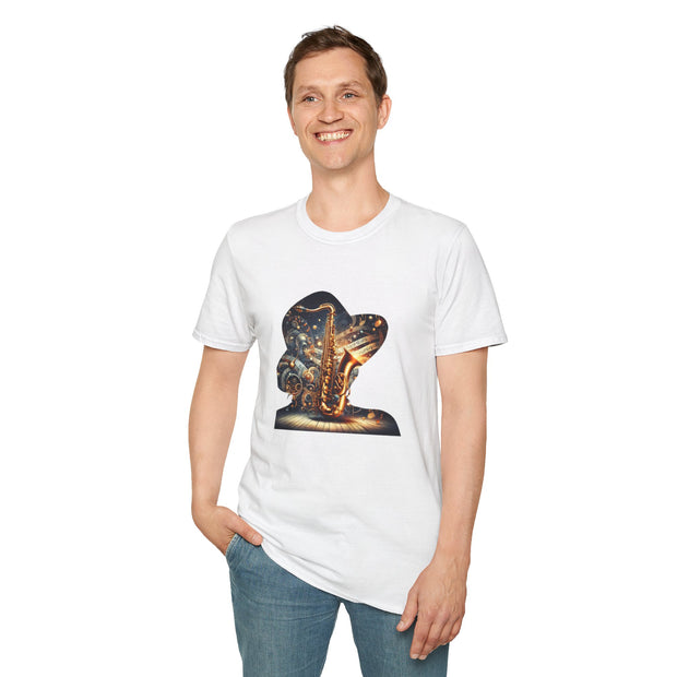 Saxophone Unisex Softstyle T-Shirt