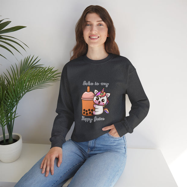Unicorn Boba Unisex Heavy Blend™ Crewneck Sweatshirt