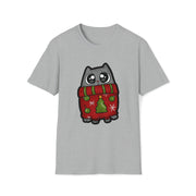 Christmas cat Unisex Softstyle T-Shirt
