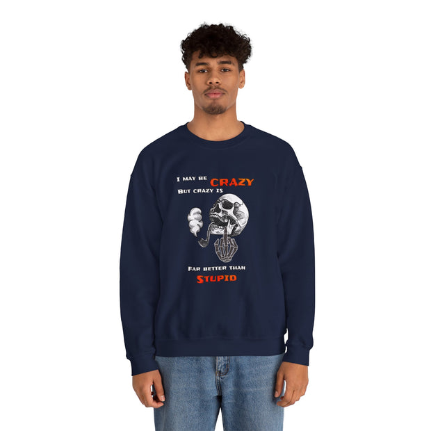 Crazy Skull Unisex Heavy Blend™ Crewneck Sweatshirt