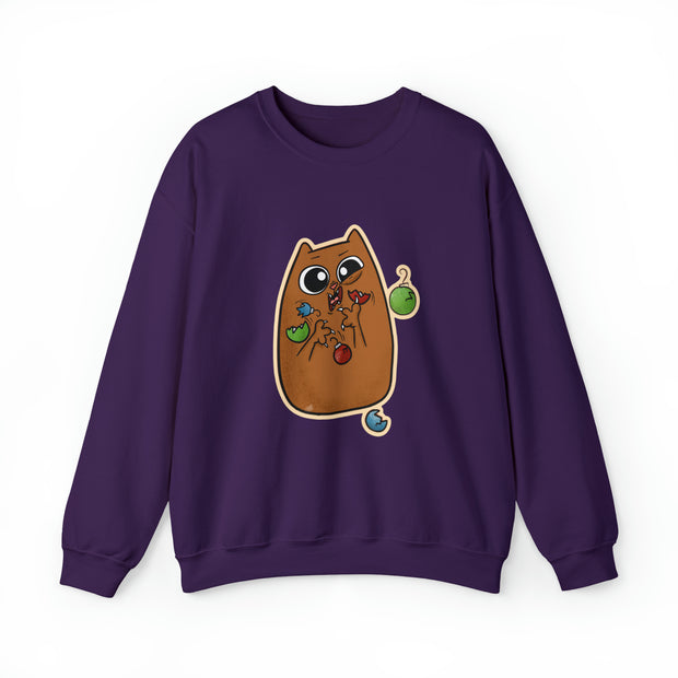 Christmas cat Unisex Heavy Blend™ Crewneck Sweatshirt