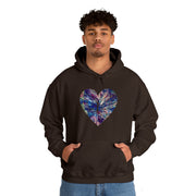 Heart Butterfly Unisex Heavy Blend™ Hooded Sweatshirt