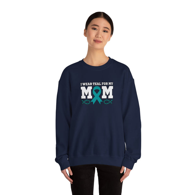 Teal for Mom Unisex Heavy Blend™ Crewneck Sweatshirt