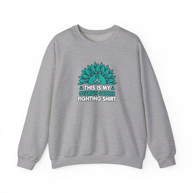 Ovarian Cancer Fighting Unisex Heavy Blend™ Crewneck Sweatshirt