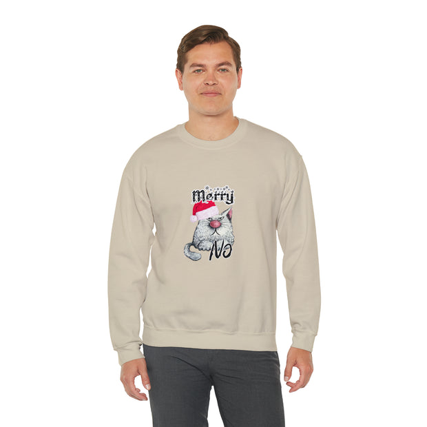 Christmas cat Unisex Heavy Blend™ Crewneck Sweatshirt