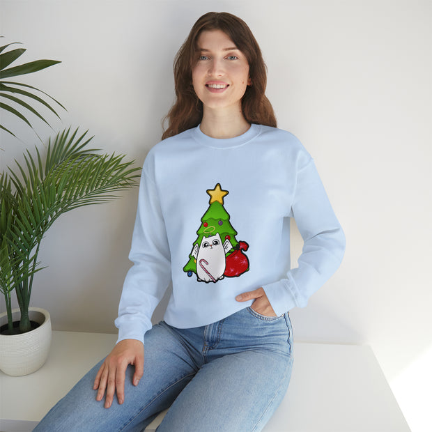 Christmas cat Unisex Heavy Blend™ Crewneck Sweatshirt