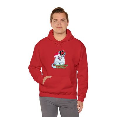Christmas cat Unisex Heavy Blend™ Hooded Sweatshirt