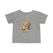 Bear Happy Little Camper Infant Fine Jersey Tee