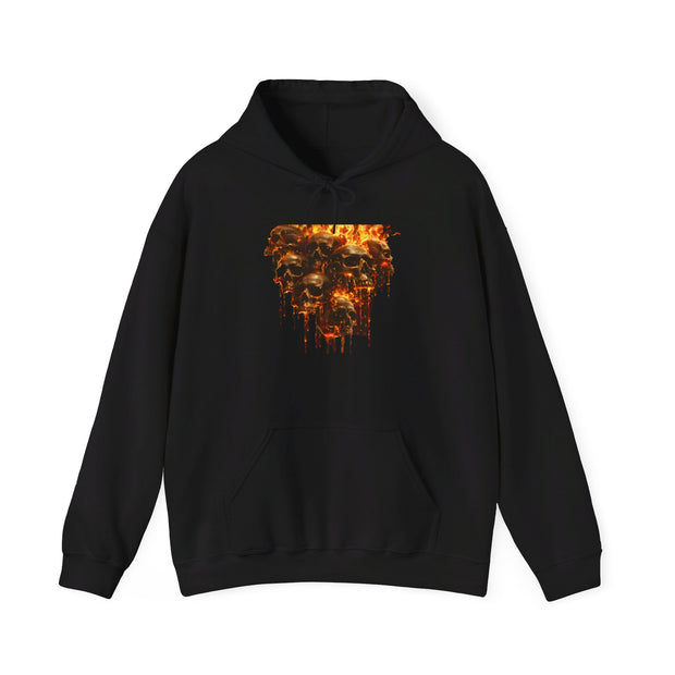Fiery Skulls Unisex Heavy Blend™ Hooded Sweatshirt