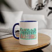 Grandma Flowers Accent Mugs, 11oz