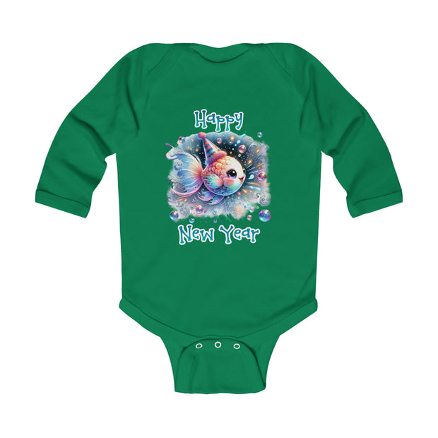 New Year Infant Long Sleeve Bodysuit
