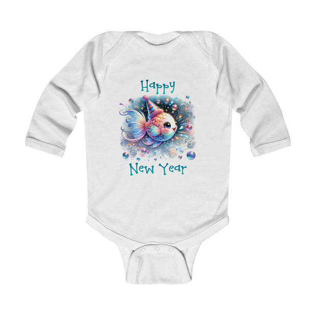 New Year Infant Long Sleeve Bodysuit