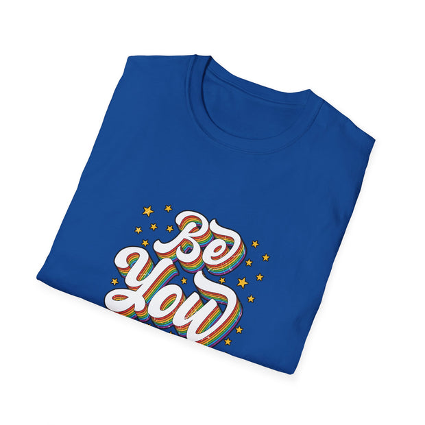 Retro Be You Pride Unisex Softstyle T-Shirt