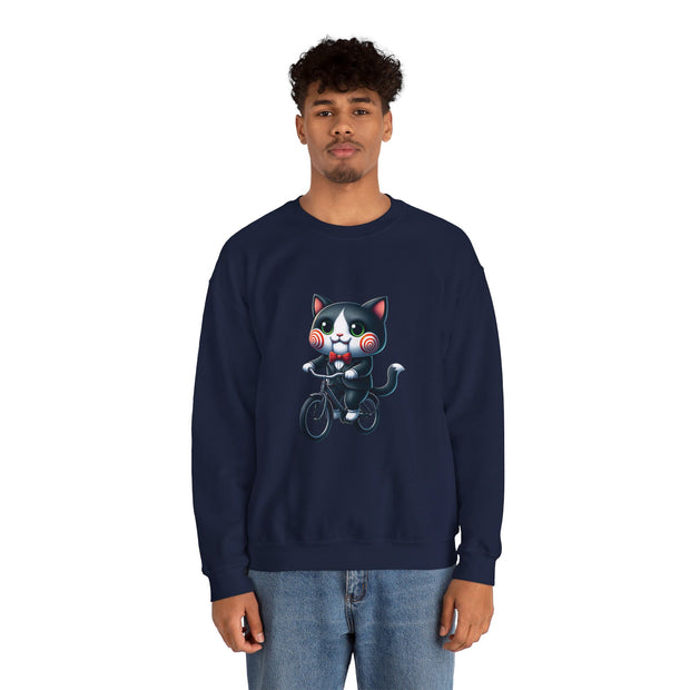 Horror Movie Cats Unisex Heavy Blend™ Crewneck Sweatshirt
