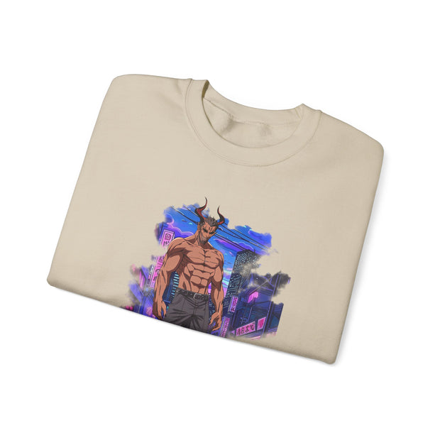 Anime Male Demon Unisex Heavy Blend™ Crewneck Sweatshirt
