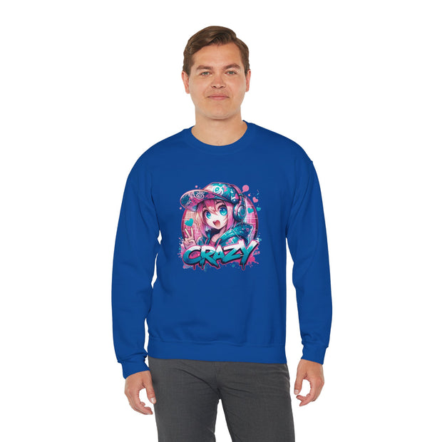 Graffiti Anime Girls Unisex Heavy Blend™ Crewneck Sweatshirt
