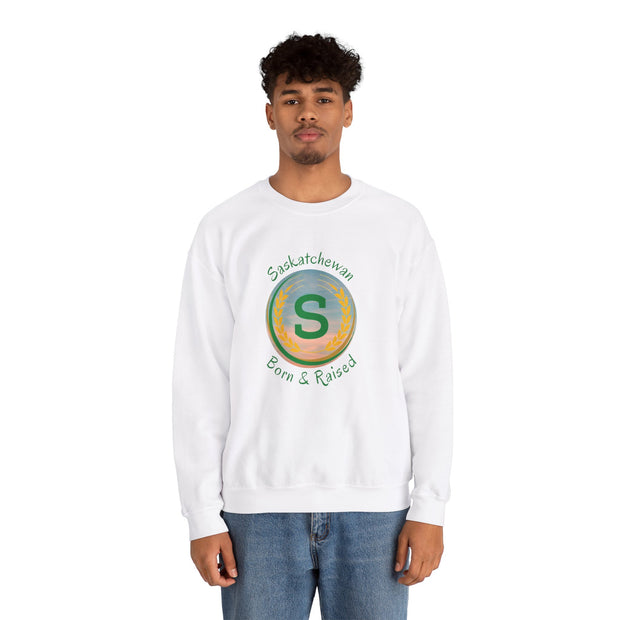 Saskatchewan Born & Raised Unisex Heavy Blend™ Crewneck Sweatshirt