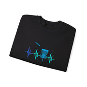 Disc Golf Heartbeat Unisex Heavy Blend™ Crewneck Sweatshirt