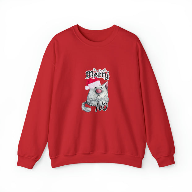 Christmas cat Unisex Heavy Blend™ Crewneck Sweatshirt