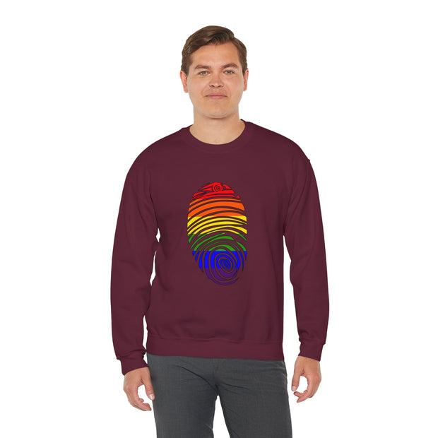 Pride Fingerprint Unisex Heavy Blend™ Crewneck Sweatshirt