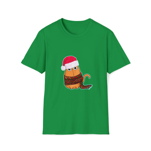 Christmas Cat Unisex Softstyle T-Shirt