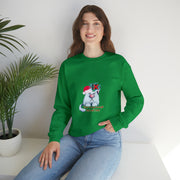 Christmas cat Unisex Heavy Blend™ Crewneck Sweatshirt