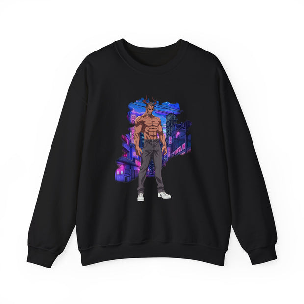 Anime Male Demon Unisex Heavy Blend™ Crewneck Sweatshirt