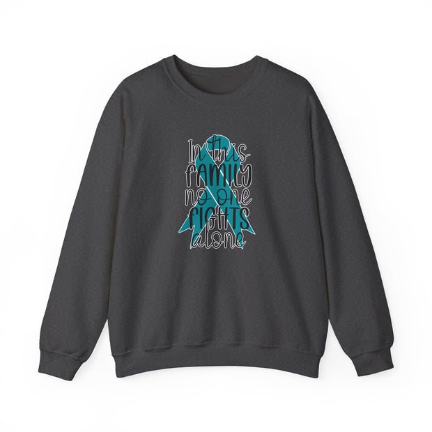 In this Family Support Unisex Heavy Blend™ Crewneck Sweatshirt
