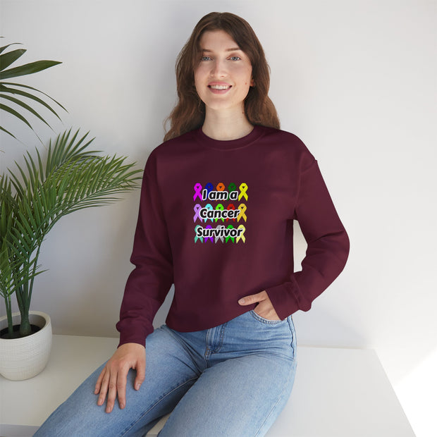Cancer Survivor Unisex Heavy Blend™ Crewneck Sweatshirt