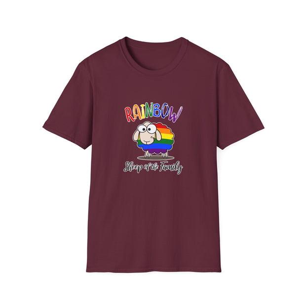 Rainbow Sheep Unisex Softstyle T-Shirt