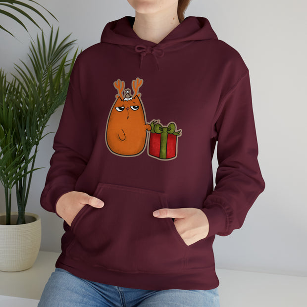 Christmas cat Unisex Heavy Blend™ Hooded Sweatshirt