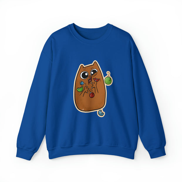 Christmas cat Unisex Heavy Blend™ Crewneck Sweatshirt